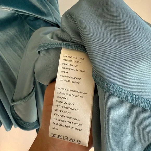 Free People Blue Velvet Rose Marie Mini Dress XS - Picture 9 of 11